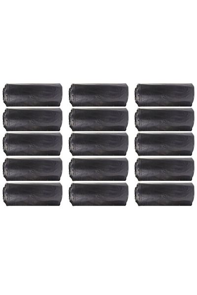ALMİNA J-350 Jumbo Size Black Garbage Bag - 80x110 Cm, 90 Lt, 10 Rolls, 15 packs