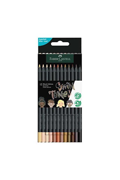 Faber Castell Faber Black Edition Boya Kalemi 12 Renk Skin Tones 5171116414000