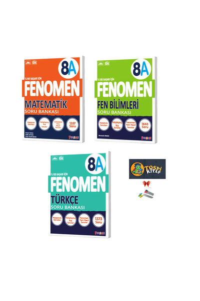 Fenomen Yayıncılık FENOMEN YAYINCILIK 8.SINIF A SERİSİ TÜRKÇE + MATEMATİK + F...