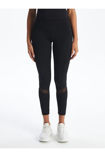 LC Waikiki LCW Active Damen – einfarbige Leggings mit extra eng anliegender Passform und elastischer Taille