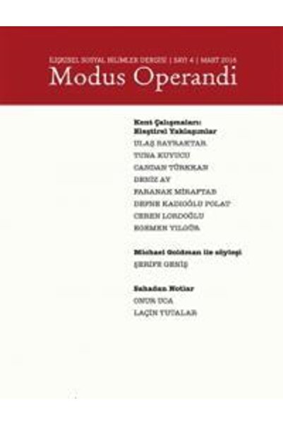 Genel Markalar Modus Operandi Ilişkisel Sosyal Bilimler Dergisi Sayı : 4 / Mart - 2016