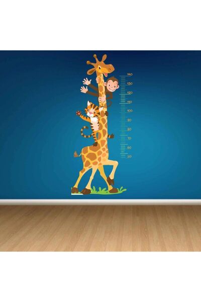 Kt Grup Zidna naljepnica sa žirafom i prijateljima za razvoj, za dečiju i beb...