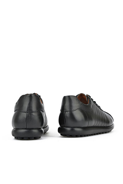 Ziya Γνήσιο Δερμάτινο Μαύρα Ανδρικά Παπούτσια - 143423Z312