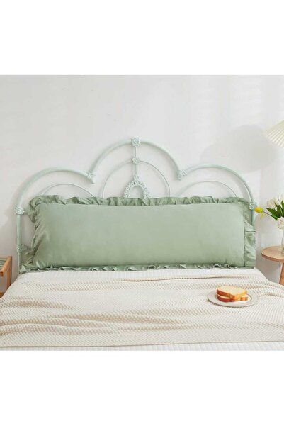 eyma home Μακριά μαξιλαροθήκη με βολάν από 100% βαμβάκι