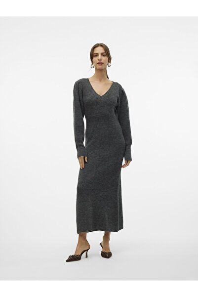 Vero Moda Strickkleid VMANGALINA Langes Kleid