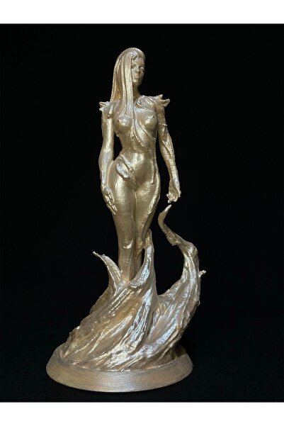 Gragold3Design Yunan Mitolojisi Ağaç Perisi Dryad 20 cm Figür (Gerçekçi Yeşil ve Parlak İnci Renginde)