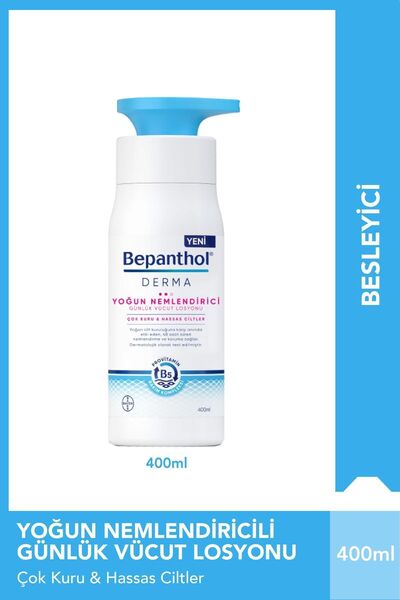 Bepanthol Derma Günlük Yoğun Nemlendirici 400 ml Losyon & 10 adet Yoğun Nemlendirici Losyon 10 ml