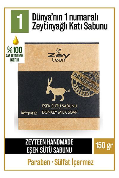 Olivos Natural Donkey Milk and Olive Oil Solid Soap Hand Soap with Donkey Milk and Olive Oil 150 gr