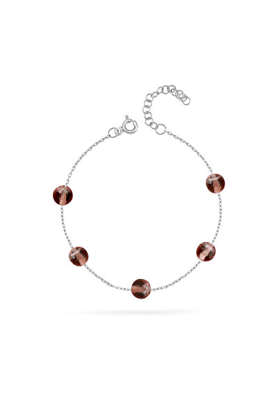 Silveranka 925 Ayar Gümüş Renk Değiştiren Zultanit Taşlı Bileklik