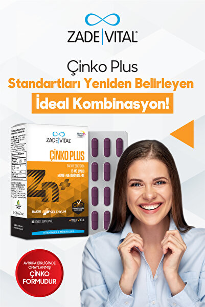 Zade Vital Zinc Plus 15 Mg 30 Capsules