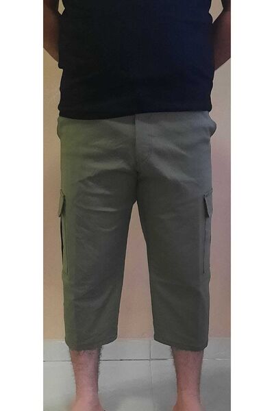 Tekstilfuarı Erkek Keten Kargo Kapri