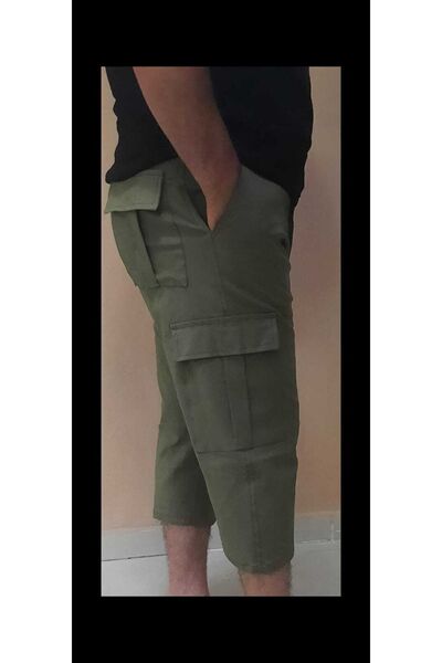 Tekstilfuarı Erkek Keten Kargo Kapri