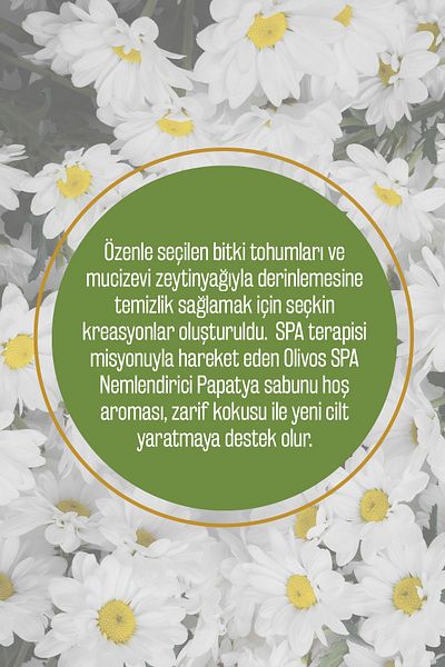 Olivos 100% Natural Spa Series Chamomile and Olive Oil Solid Soap Hand Soap Moisture Balancing 250 gr