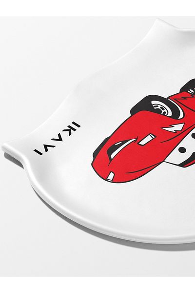 İKAVİ Cars Printed Silicone Bonnet