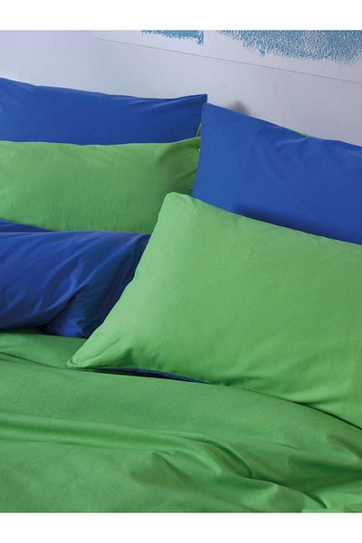 Cozy Home Set cuvertură de pilota dublă Popping Colors - verde salvie și albastru elastic