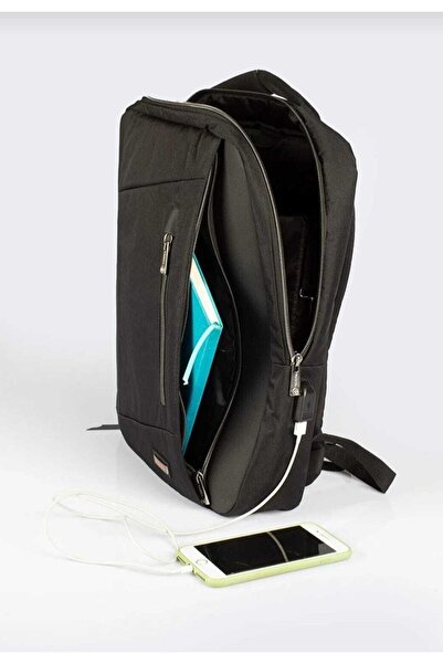 LOOP DESIGN Usb Şarj Girişli Akıllı Sırt Çantası Öğrenci Evrak Laptop Noteboo...