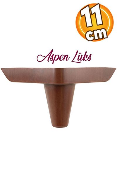 Badem10 Aspen Luxury - Canapea cu model din lemn de 11 cm, fotoliu și unitate TV
