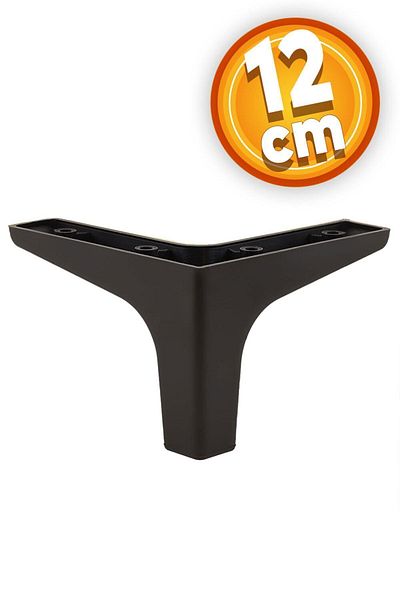 Badem10 Sedef Mobilier de lux Canapea Masuta de cafea Unitate TV Picioare fotoliu 12 Cm Picioare de bază negre