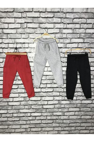 twins tailors Kids Sweatpants Triple (red, black, gray)