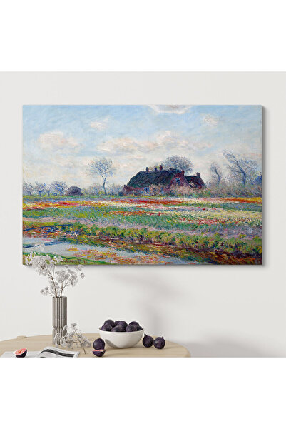 TabloShop Claude Monet - Lale Tarlaları Kanvas Tablosu - Zarif Duvar Dekoru