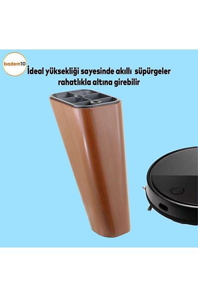 Badem10 Linden Mobilier de lux Canapea Unitate TV Picior Fotoliu 14 Cm Model Lemn Maro Picioare Baza