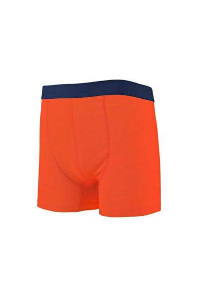 Soho Mood Οικονομικό πακέτο 3 - Ανδρικά μποξερ από πορτοκαλί οργανικό βαμβάκι