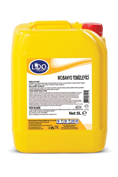 Lido Wc Banyo Temizleyici 5lt