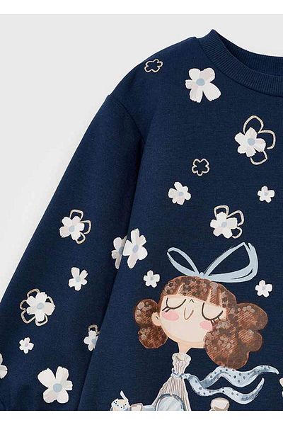 MAYORAL 4933 Model Girl's Tunic - Navy Blue