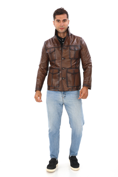 db deriburada original سترة جلدية أصلية للرجال