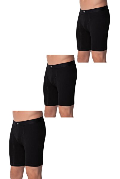 Özlem & Donex Donex 3'lü Paket Uzun Paçalı Likralı Boxer 2367
