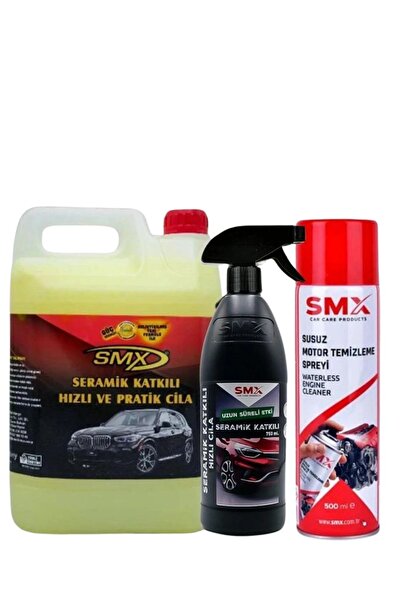 SMX Seramik Katkılı Hızlı Cila 5 Lt Seramik Katkılı Hızlı Cila 750 Ml. Susuz ...