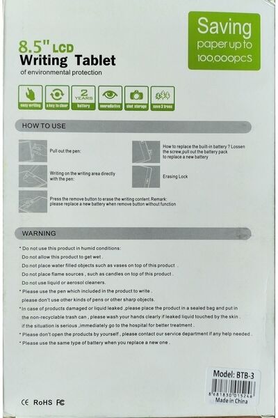 Blic Lcd Tablet 8.5 Inç Siyah