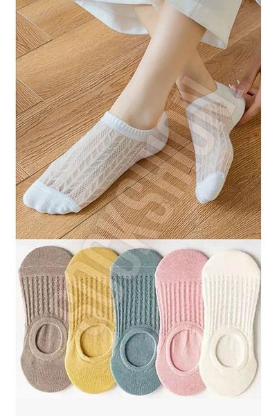 SOCKSHION Ултра леки и невидими маратонки - комплект от 5 чорапи, устойчиви на пот