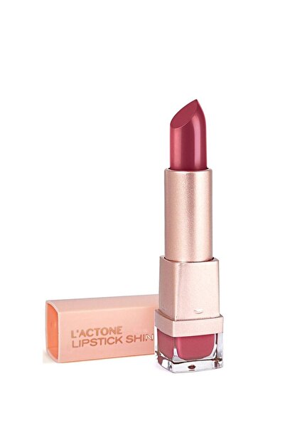 L'ACTONE Lipstick Shine Arizona Az-107 / Parlak Ruj - 1 Adet Oje Hediyeli