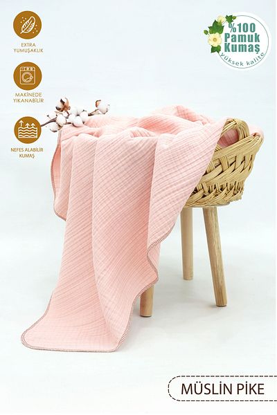 mordesign 4 Layer 100% Cotton Muslin Baby Blanket - Soft Series
