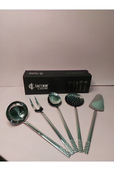 İnter Inter Steel Star Model Service Set 5 Pieces. -Mehay Home