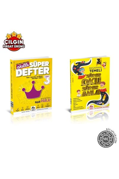 Model Yayınları 3.sınıf Yeni Baskı Akıllı Süper Defter + Süper Oku Anla ( Kit...