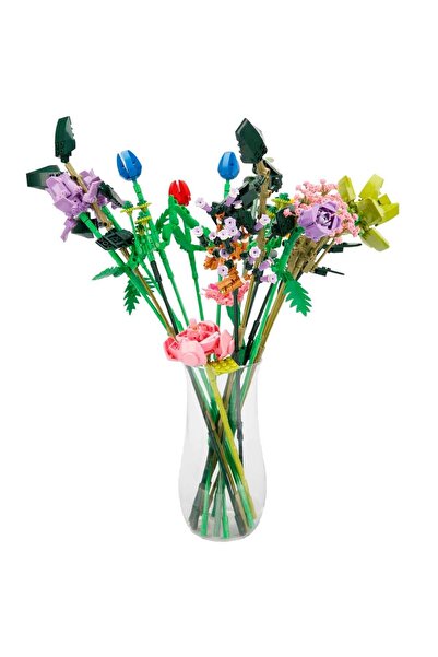 Sunman Çiçek Serisi 1106 Parça Karışık Buket Blok Yapı Seti