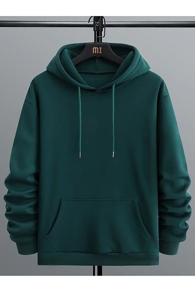 DAXİS Sportwear Company Men's Plus Size Hooded Sweatshirt