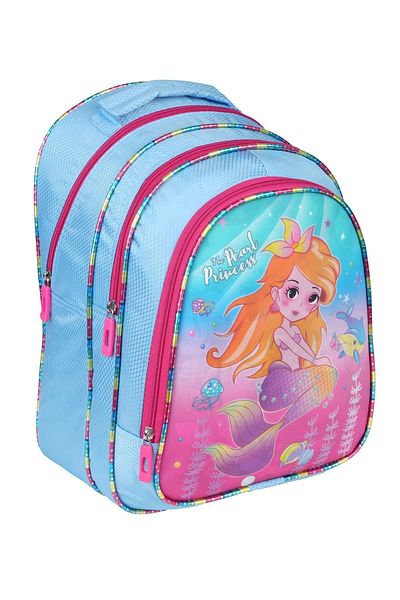 RKY SERENITY Relaxion 3 - Primary School Backpack with Mermaid Figure and Water Bottle Pocket Lunchbox