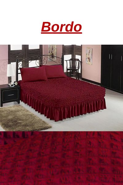 kanway Double Flexible Bedspread - Washable Skirt, Wrap 160X200 and 180X200
