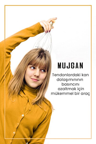 MUJGAN Kafa Masaj Aleti Baş Boyun Saç Kaşıma Teli