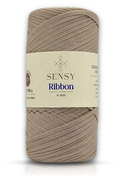 SENSY 200g Premium PolyeSter Ribbon - Macrame Milk Coffee