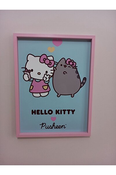 Senden Hediye Hello Kitty Çocuk Odası Duvar Posteri,hello Kitty Baskılı Çerçeve