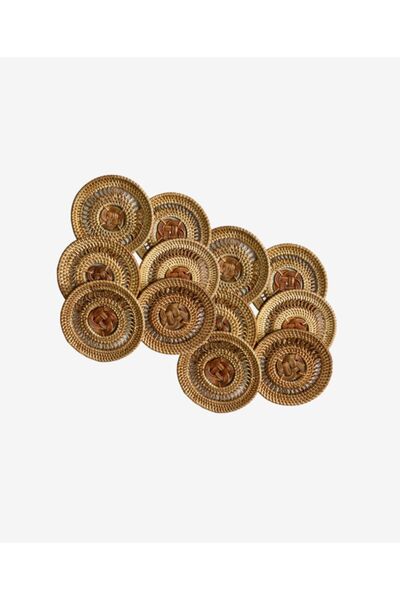 did homeware Harmonia Rattan 12'li Bardak Altlığı Seti