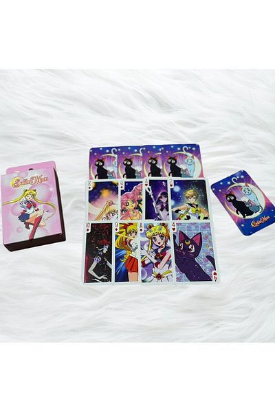 lykia kupa Sailor Moon Anime Patterned Playing Card Poker Card