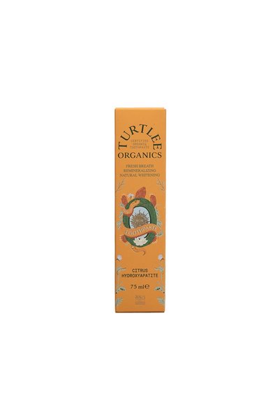 TURTLEE ORGANICS Organic Certified Citrus-Hydroxyapatite Mint-Free Homeopathic Toothpaste