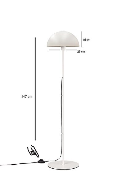 HOMİNG Homing Ryka Krem Metal Banker Lambader 241610