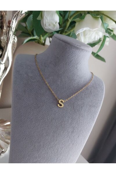 Atölye Eliz قلادة بحروف من الفولاذ الجراحي 316 - S