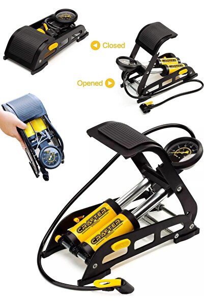 Murcell Model Foot Pump Motorcycle Bicycle Ball Inflator Pump
